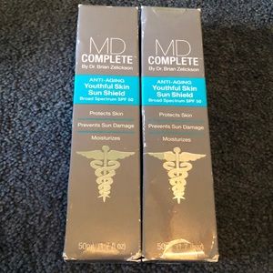 TWO OUTDATED MD Complete Youthful Skin Sun Shields